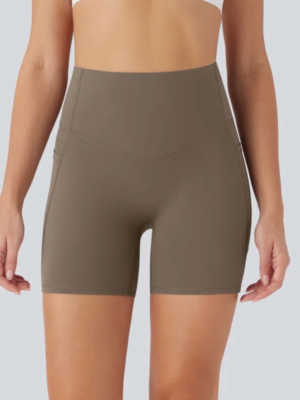 Halara UltraSculpt High Waisted Butt Lifting Tummy Control Bike Shorts Size Med.